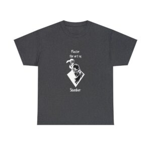 T-shirt Heavy Cotton – Men Big Tall – Women Plus| 2XL – 5XL | Neutrals | Master Slumber – Ninja