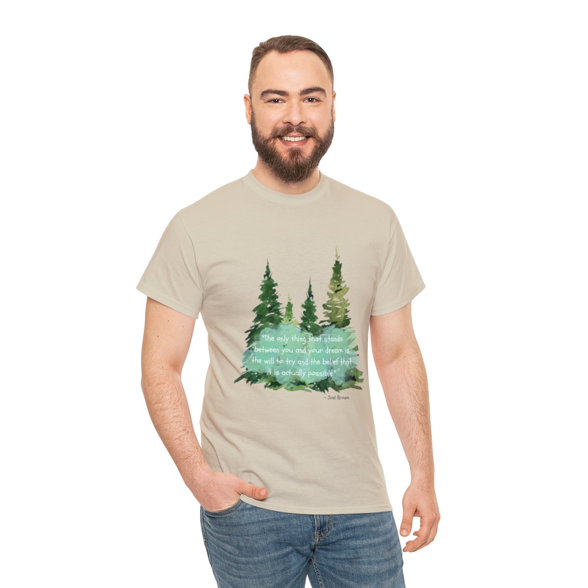 T-shirt Men Big-Tall – Women Plus | 2XL – 5XL | Neutrals | 100% Cotton | Graphic Tee | Tree – Quote