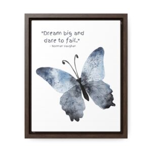 Inspirational Wall Canvas – Dream Big – Butterfly