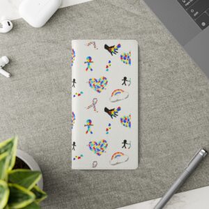 Phone Case Wallet – Samsung Galaxy Models  – Autism Print